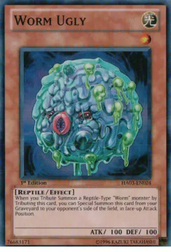 Worm Ugly - HA03-EN024 - Super Rare - 1st Edition - YuGiOh