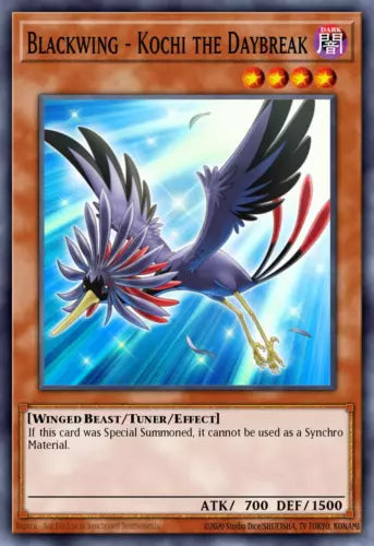 Blackwing - Kochi the Daybreak - DP11-EN010 - Rare - 1st Edition - YuGiOh