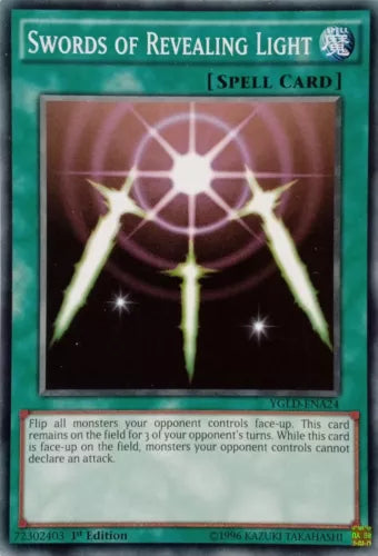 Swords of Revealing Light - YGLD-ENA24 - Common - 1st Edition - YuGiOh