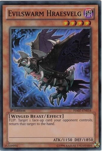 Evilswarm Hraesvelg - HA07-EN016 - Super Rare - Unlimited Edition - YuGiOh