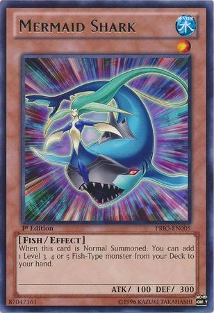 Mermaid Shark - PRIO-EN005 - Rare - 1st Edition - YuGiOh