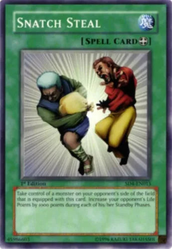 Snatch Steal - SD4-EN015 - Common - 1st Edition - YuGiOh LP
