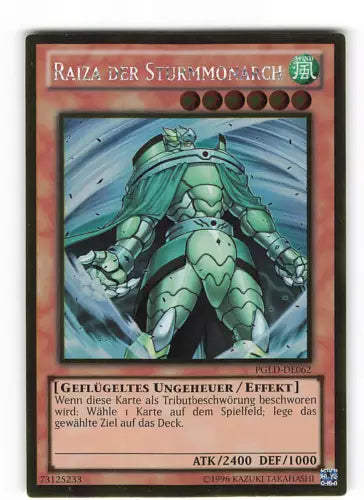Raiza The Storm Monarch - PGLD-EN062 - Gold Rare - Unlimited Edition - YuGiOh