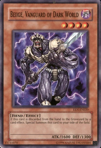 Beiige, Vanguard of Dark World - EEN-EN020 - Common - 1st Edition - YuGiOh