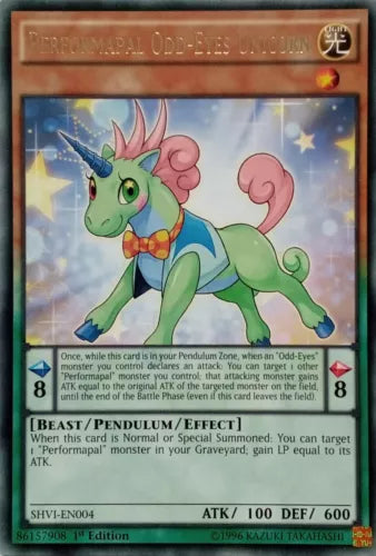 Performapal Odd-Eyes Unicorn - SHVI-EN004 - Rare - 1st Edition - YuGiOh