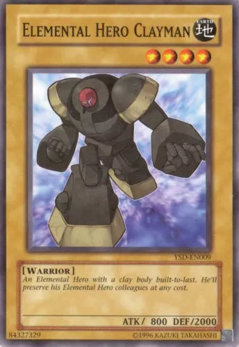 Elemental Hero Clayman - YSD-EN009 - Common - Unlimited Edition - YuGiOh LP