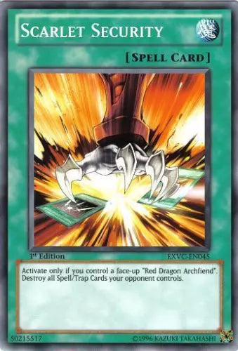 Scarlet Security - EXVC-EN045 - Common - Unlimited Edition - YuGiOh