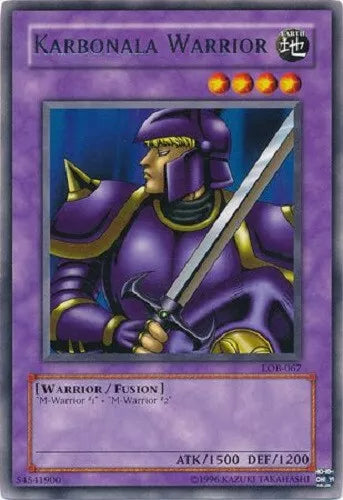 Karbonala Warrior - LOB-067 - Rare - Unlimited Edition - YuGiOh