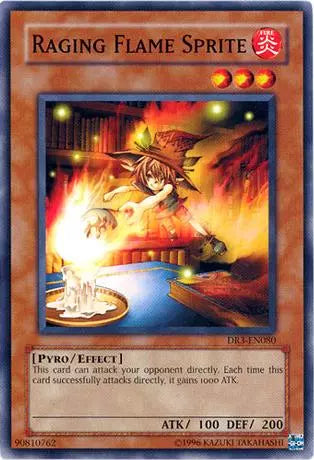 Raging Flame Sprite - DR3-EN080 - Common - Unlimited Edition - YuGiOh