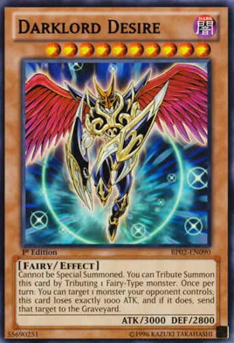 Darklord Desire - BP02-EN090 - Rare - 1st Edition - YuGiOh