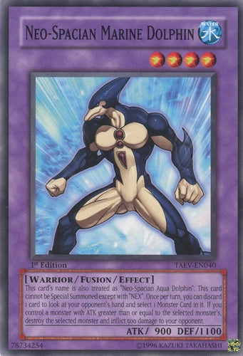 Neo-Spacian Marine Dolphin - TAEV-EN040 - Common - Unlimited Edition - YuGiOh