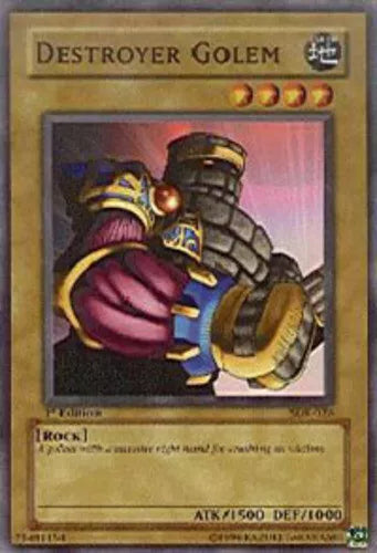 Destroyer Golem - SDK-028 - Common - Unlimited Edition - YuGiOh LP