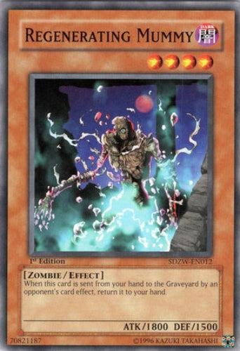 Regenerating Mummy - SDZW-EN012 - Common - 1st Edition - YuGiOh LP
