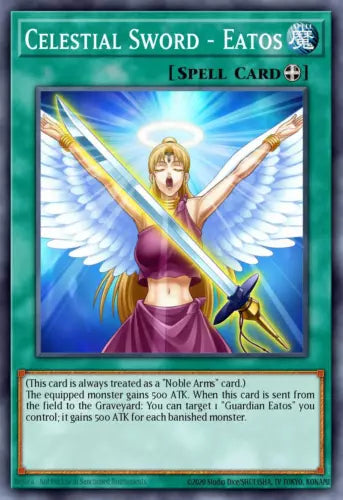 Celestial Sword - Eatos - DRLG-EN011 - Super Rare - 1st Edition - YuGiOh LP