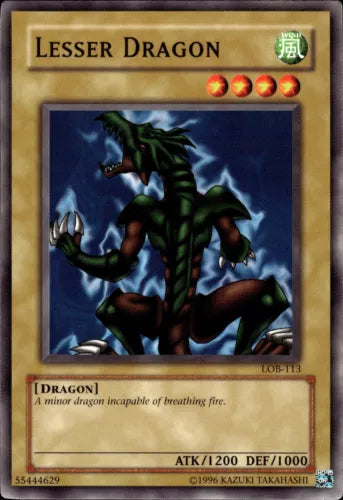 Lesser Dragon - LOB-113 - Common - Unlimited Edition - YuGiOh