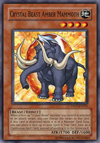 Crystal Beast Amber Mammoth - DP07-EN005 - Common - Unlimited Edition - YuGiOh