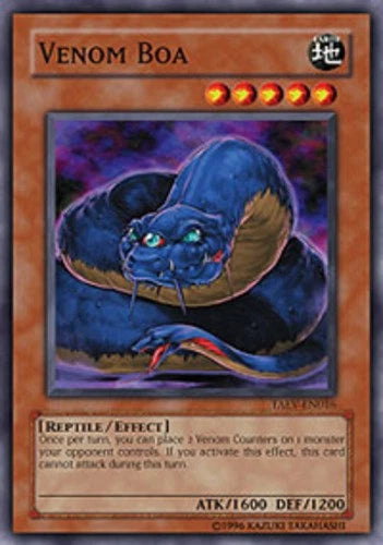 Venom Boa - TAEV-EN016 - Common - 1st Edition - YuGiOh LP
