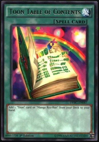 Toon Table of Contents - DPBC-EN047 - Rare - 1st Edition - YuGiOh