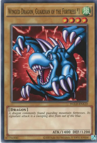 Winged Dragon, Guardian of the Fortress#1 - YGLD-ENA10 - Common - 1st Edition