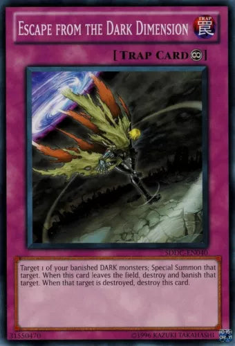 Escape from the Dark Dimension - SDDC-EN040 - Common - 1st Edition - YuGiOh