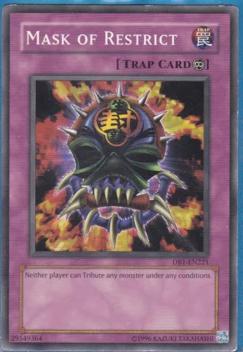 Mask of Restrict - DB1-EN221 - Common - Unlimited Edition - YuGiOh
