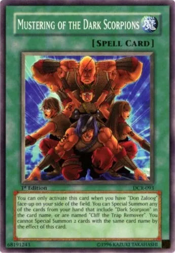 Mustering of the Dark Scorpions - DCR-093 - Common - Unlimited Edition - YuGiOh