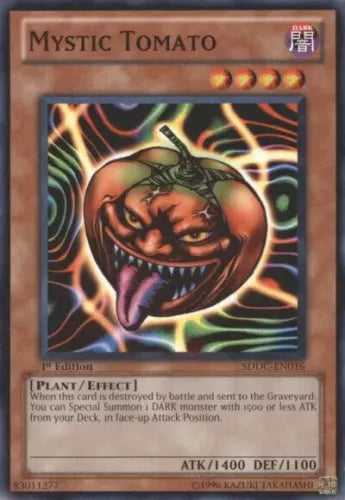 Mystic Tomato - SDDC-EN016 - Common - 1st Edition - YuGiOh