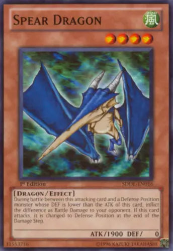 Spear Dragon - SDDL-EN016 - Common - 1st Edition - YuGiOh