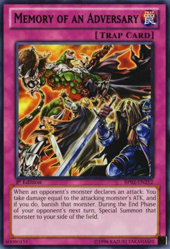 Memory of an Adversary - BP02-EN212 - Rare - 1st Edition - YuGiOh
