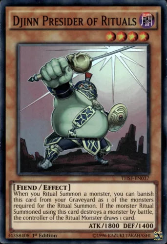 Djinn Presider of Rituals - THSF-EN037 - Super Rare - 1st Edition - YuGiOh