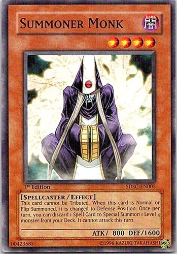 Summoner Monk - SDSC-EN005 - Common - 1st Edition - YuGiOh