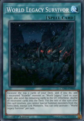 World Legacy Survivor - CYHO-EN060 - Super Rare - 1st Edition - YuGiOh