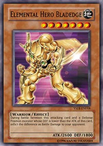 Elemental Hero Bladedge - YSDJ-EN018 - Common - Mixed Editions - YuGiOh