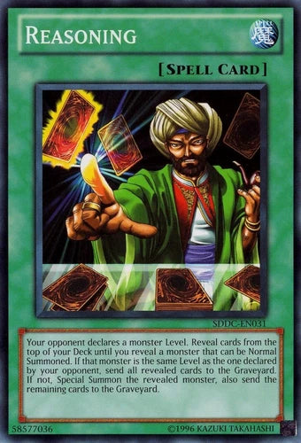 Reasoning - SDDC-EN031 - Common - 1st Edition - YuGiOh