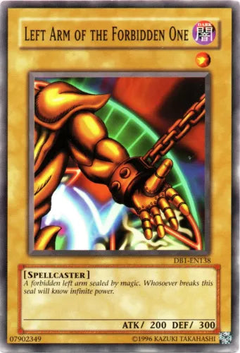 Left Arm of the Forbidden One - DB1-EN138 - Common - Unlimited Edition LP