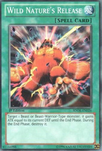 Wild Nature's Release - SDOK-EN026 - Common - 1st Edition - YuGiOh