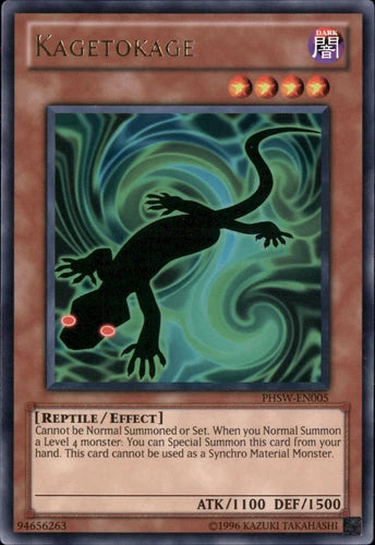 Kagetokage - PHSW-EN005 - Rare - 1st Edition - YuGiOh