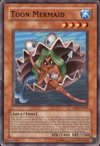 Toon Mermaid - DB1-EN039 - Common - Unlimited Edition - YuGiOh