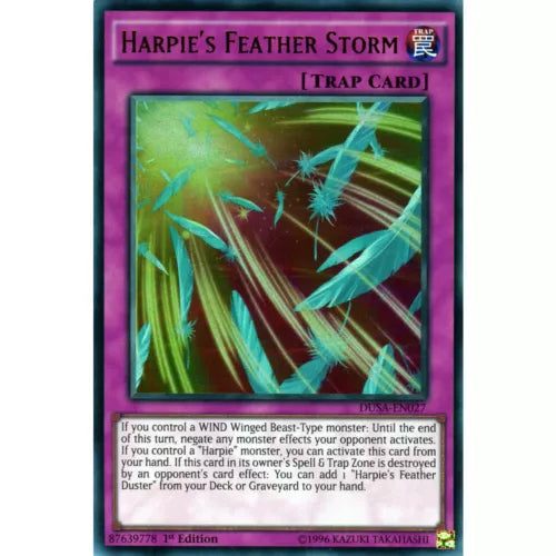 Harpie's Feather Storm - DUSA-EN027 - Ultra Rare - 1st Edition - YuGiOh