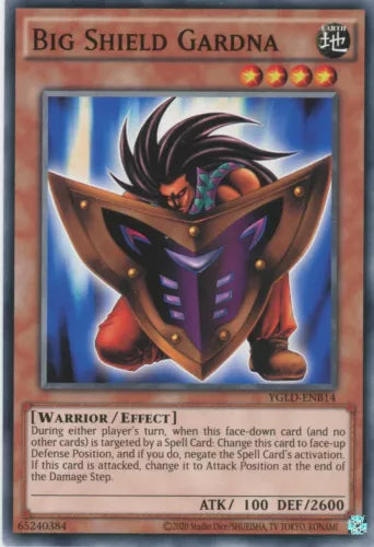 Big Shield Gardna - YGLD-ENB14 - Common - 1st Edition - YuGiOh