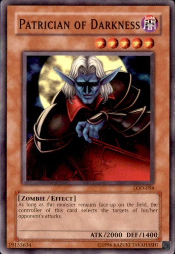Patrician of Darkness - LOD-058 - Common - Mixed Editions - YuGiOh LP