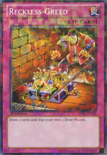 Reckless Greed - BP02-EN175 - Mosaic Rare - 1st Edition - YuGiOh