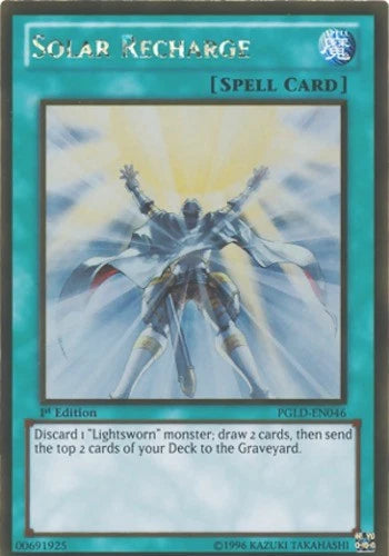 Solar Recharge - PGLD-EN046 - Gold Rare - 1st Edition - YuGiOh