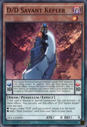 D/D Savant Kepler - DOCS-EN092 - Common - 1st Edition - YuGiOh