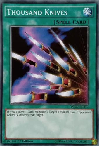 Thousand Knives - YGLD-ENB19 - Common - 1st Edition - YuGiOh