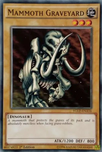 Mammoth Graveyard - YGLD-ENA16 - Common - 1st Edition - YuGiOh