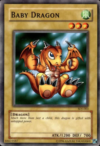 Baby Dragon - SDJ-003 - Common - Unlimited Edition - YuGiOh LP