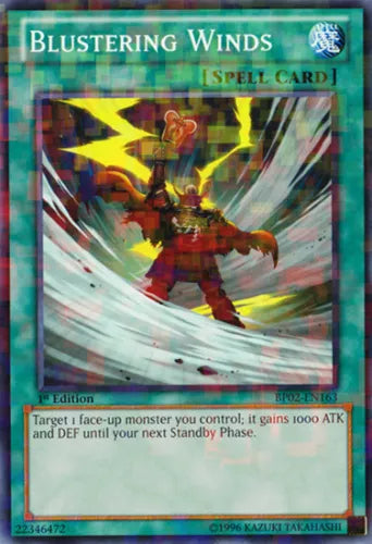 Blustering Winds - BP02-EN163 - Mosaic Rare - 1st Edition - YuGiOh