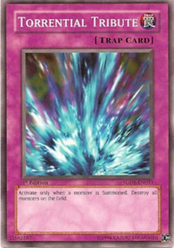 Torrential Tribute - SDDE-EN031 - Common - 1st Edition - YuGiOh LP