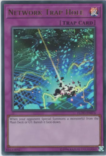 Network Trap Hole - FLOD-EN076 - Ultra Rare - 1st Edition - YuGiOh